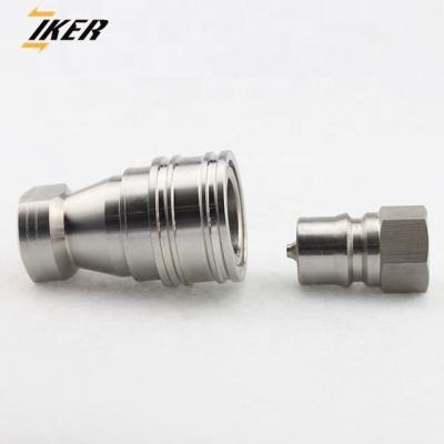 China Carbon Steel Stainless Steel Hydraulic Quick Release Coupling ISO 7241 B PARKER 60 Series for sale