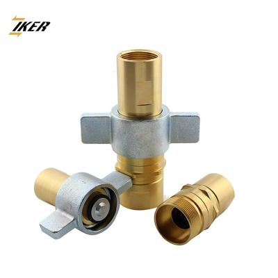 China ZJ-LB Brass Wing Type 1 Inch Screw Wing Nut Truck And Trailer Coupler for sale