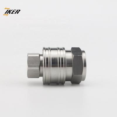 China ZJ-KA Stainless Steel Valves Straight Male Thread Brass Pipe Quick Coupling Not Connector for sale