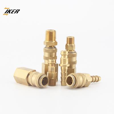 China RECTUS 21KA QKD-X Automatic Brass Type Air Quick Coupler Mini Hose Control Burr for sale