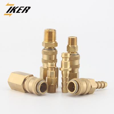 China Material of Construction Shops Mini Fit Type QKD-X Pneumatic Quick Coupling Interchangeable With Rectus 21KA Series for sale