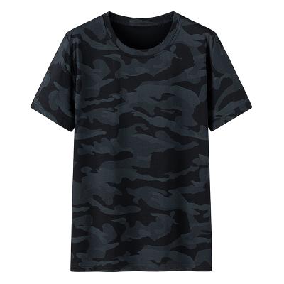 China OEM Blank T-shirt Men's Anti-Pilling Cotton Camouflage T-shirt Oversized T-shirt O-Neck Men Plus Size T-Shirts With Custom Logo Printed for sale