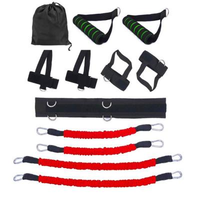 China Strength Training New Sports Fitness Resistance Belt Set Leg And Arm Boxing Test Program Strength Training Equipment Fitness Resistance Jump Bands for sale