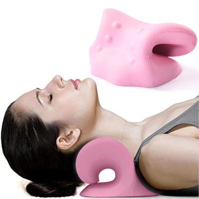 China Wholesale Anti-Static Traction Device Chiropractic Pillow Cervical Neck Massage Pillow Neck And Shoulder Relax for sale