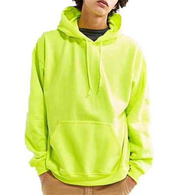 China Plus size yellow pullover hoodie custom logo for men for sale