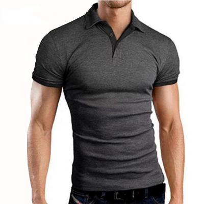 China Hot Selling Men's Five V-Neck Adjustment Short Sleeve Shirts Men's Anti-Shrink Contrast Slim Casual Shirt for sale