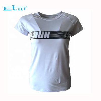 China EL Snap Yoga Fitness Women's Mesh Sports T-Shirt Quick Dry Women for sale