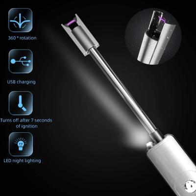 China TW-903 Metal BBQ USB Rechargeable Electric Single Arc Lighter For Kitchen for sale