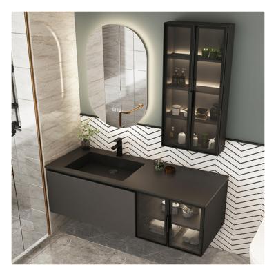 China Modern European Style Washroom Bathroom Vanity Bathroom Cabinets For Sale for sale