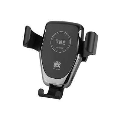 China 10W Universal Mobile Phone Alloy Q12 Qi Car Wireless Mobile Phone Charger Mount Aluminum Fast Charging Magnetic Holder For iPhone Android for sale