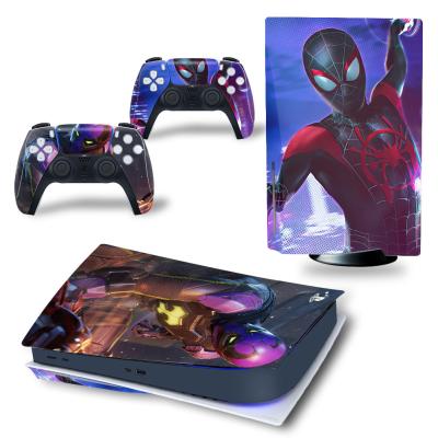 China PVC PS5 Game Console Cover Spiderman Skins PS 5 Stickers Sets Anime For Accessories Patch Skin for sale