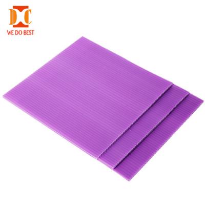 China Custom Wholesale PP Printing Corrugated Coroplast Plastic Hollow Sheet for sale