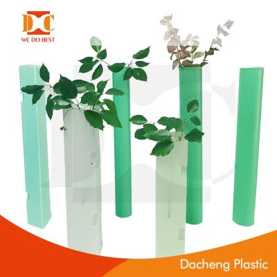 China Factory Made Eco-friendly PP Corrugated Plastic Tree Guard / Tree Protector for sale