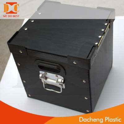 China Recycled Materials PP Corrugated Box / Plastic Box With Handle for sale