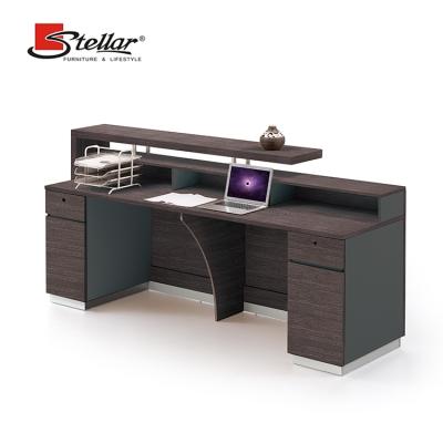 China Modern Designs Office Front Counter Reception Table Reception Table Easy Clean High Quality Dealing Room Reception for sale