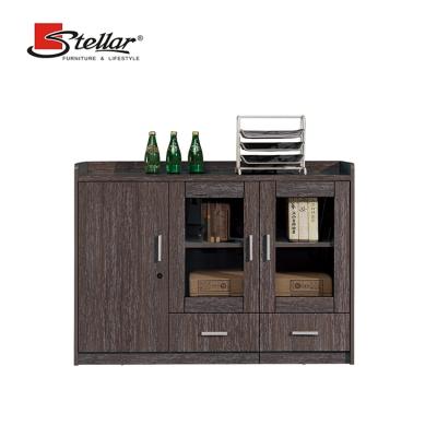 China Customized Modern Fireproof Modern Sliding Glass Door Filing Cabinet Office Furniture Steel Filing Cabinets for sale