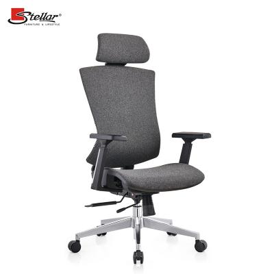 China Hot Selling Computer Swivel Chairs High Lift Ergonomic Back 3D Adjustable Back Middle Armrest Director's Office Executive Chair (Height) for sale