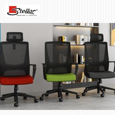 China Full Mesh Rotation Top Ergonomic Desk Chairs Ergonomic Office Chair Adjustable Lumbar Contoured Office Chair for sale