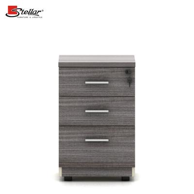 China Wholesale Adjustable Side Wooden Furniture 3 Drawer Movable (Other) Office Filing Cabinet for sale