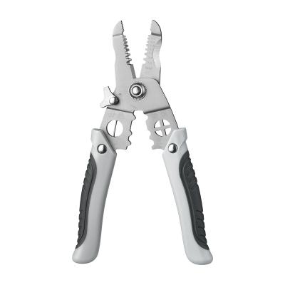 China MULTI FUNCTIONAL Multifunctional Crimping Pliers Combination Pliers Cable Wire Stripper Scissors Plier Cable Cutter Enamel Wire Stripper for sale