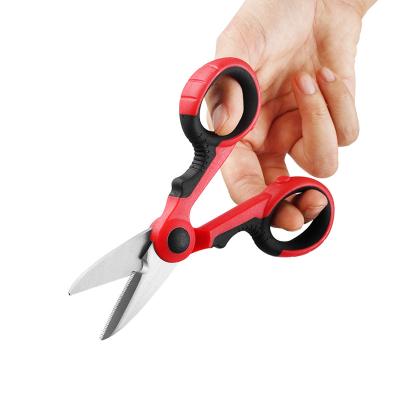 China Electrician Scissors Professional Electrician Scissor Fishing Scissors Multifunctional Stainless Steel Scissor Fish Cutting Shears Boat Accessories for sale