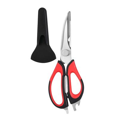 China Cut chicken 2023 Multifunctional Stainless Steel Kitchen Scissor  Kitchen Scissor With Nut Cracker Function Kitchen Scissors Detachable for sale