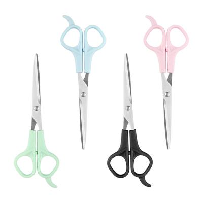 China Hairdressing Hairdressing Scissors Barber Shears For Salon Stainless Steel Haircut Scissors With Plastic Handle Hair Cutting Shears for sale