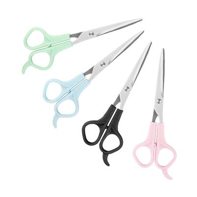 China Hairdressing Professional Hairdressing Scissors Household Stainless Steel Barber Scissors With Plastic Handle Salon Hairdressing Shears for sale