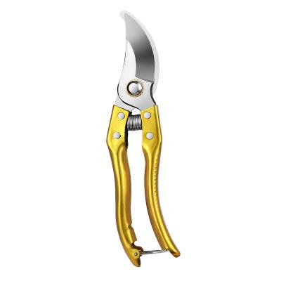 China Anti-Slip Grip Hot Sale Garden Pruner Shears Scissors With Zinc Alloy Handle Gardening Trimming Floral Shears Scissors Garden Hand Tool for sale