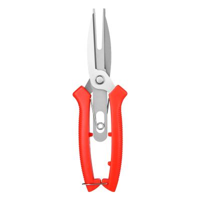 China Anti-Slip Grip Double-port Pruner Shears Fruit And Flower Pruner Scissors Garden Pruning Shears Branch Pruner Bonsai Pruning Scissors for sale