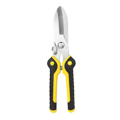 China Anti-Slip Grip Hotsale Electrician Scissors Multifunctional Pruner Straight Blade Garden Pruning Shears Gardening Hand Cutting Tools for sale