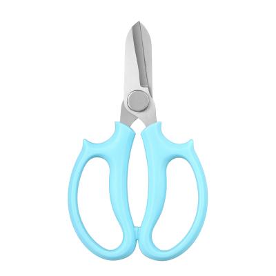 China Anti-Slip Grip High Quality Flower Cutting Scissors Stainless Steel Garden Flower Scissors Bonsai Floral Florist Pruners Scissors for sale