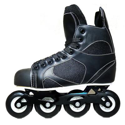 China Durable PE+ EVA Customized Fixed Sizes Impact Toe Quad Mini Hockey Aggressive Nylon Integrated Skate Wheel for sale