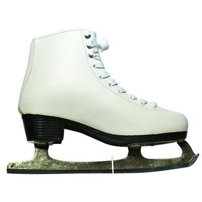 China Cold-resistant Ice Skating Training PVC Leather Track Long Shoes Hockey Ice Skates Figure Ice Skating for sale