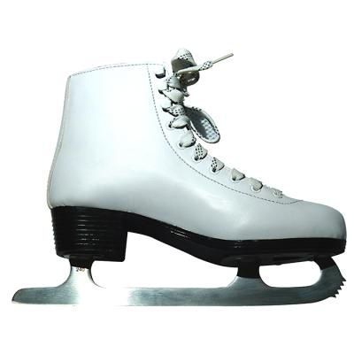 China High Quality Professional Leather Ice Hockey Training Ice Skating PVC Track Long Patina Figure Skating Shoes for sale