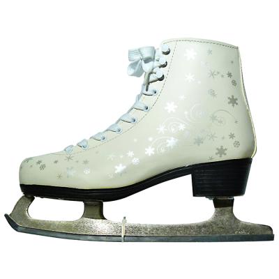 China Wholesale Leather Ice Skating Stainless Steel Blade Ice Gear Training Stripes Figure Ice Skating for sale