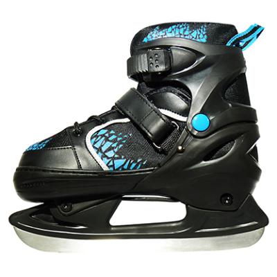 China Kids Adjust Ice Skates Cold-resistant Material Customized Wholesale Adjustable Ice Skating Boots Stripes for sale