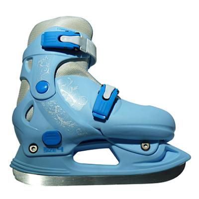 China Kids Fit Ice Skates Kids Fit Boys Shell Adjustable Long Track Ice Hard Hockey Skates Shoes for sale