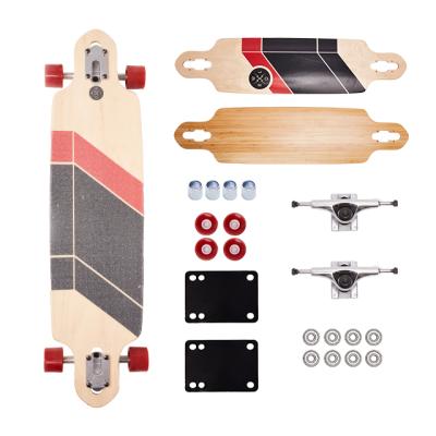 China Youth Skateboard Longboard Decks Maple Wood Hard Rocks ABEC-5 Bearings Skate Borad Skateboards Complete Deck Empty Outdoor Custom for sale