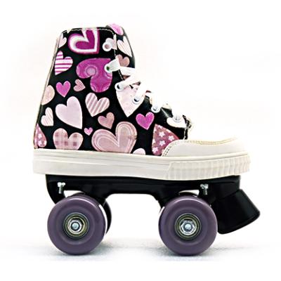 China Wholesale EVA Quad Design Roller Skates Favor Cheap Kids Sports Canvas Roller Skates Fixed Size Shoes for sale