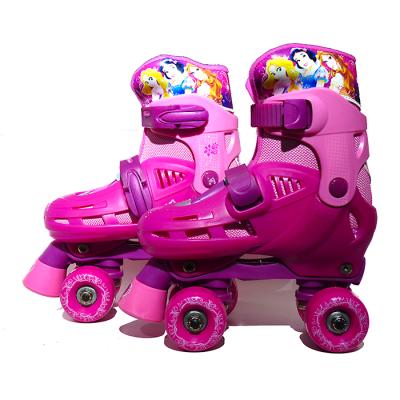 China Customized EVA Quad Adjustable Roller Skates With Double Row PU Roller Skates Old Fashioned Hard Boot For Kids for sale