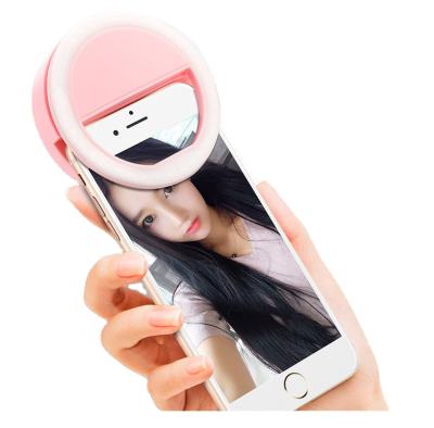 China 2020 Hot Selling Portable Selfie Ring Light LED For Mobile Phone Clip On Selfie Lamp for sale