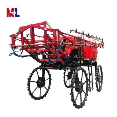 China High Clearance Electric Boom Self Propelled 4WD Pulling Agricultural Pesticide Grasshopper Sprayer For Farm for sale