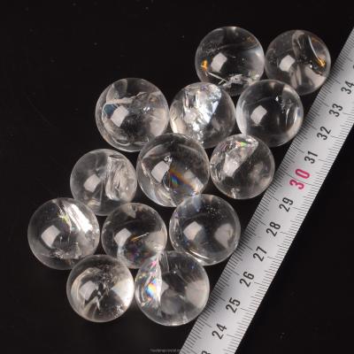 China Wholesale Natural Rainbow Crystal Polish Clean Quartz Crystal MINI Sphere For Healing from China for sale