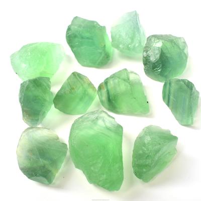 China China Hot Sale High Quality Nature Crystal Healing Stone Green Fluorite Rough Stone For Health for sale