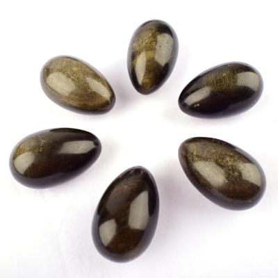 China Wholesale China Nature Crystal Healing Stones Obsidian Yoni Egg For Massage for sale