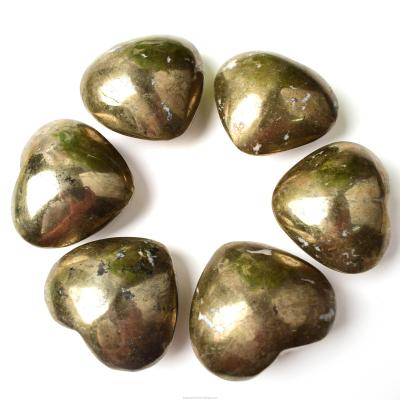 China China high quality natural pyrite golden heart for decoration for sale