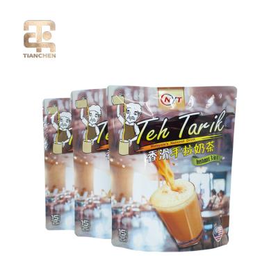 China Recycled Materials Logo Stand Up Plastic Sealed Custom Powder Packaging Bag for sale