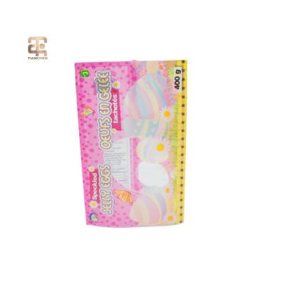 China Recyclable Custom Logo Plastic Packaging Sweet Candy Package Bag For Cotton Candy for sale