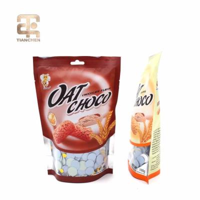 China Recyclable Custom Logo Stand Up Package Dry Food Packaging Bags for sale